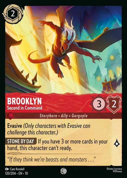 Brooklyn - Second in Command, Disney Lorcana card CH10-120 — Whispers in the Well set