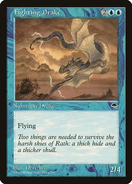 Drakôn combattant, carte Magic TMP 63 — extension Tempête