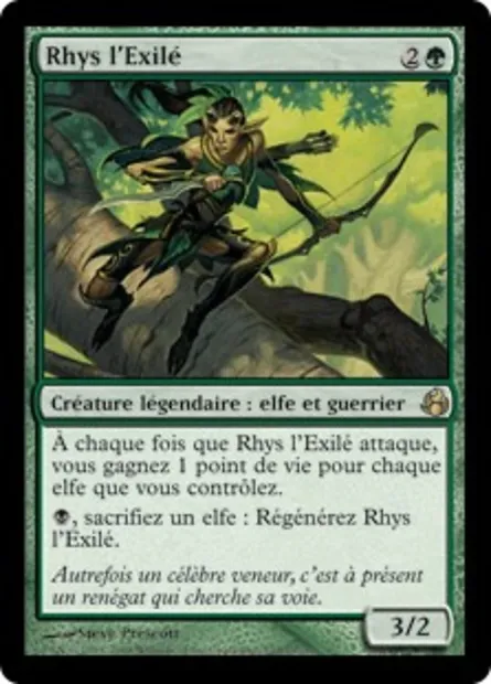 Rhys l'Exilé, carte Magic MOR 135 — extension Leveciel