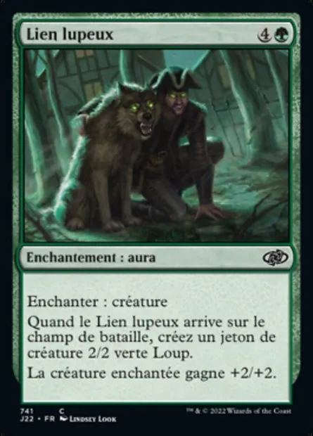 Lien lupeux, carte Magic J22 741 — extension Jumpstart 2022