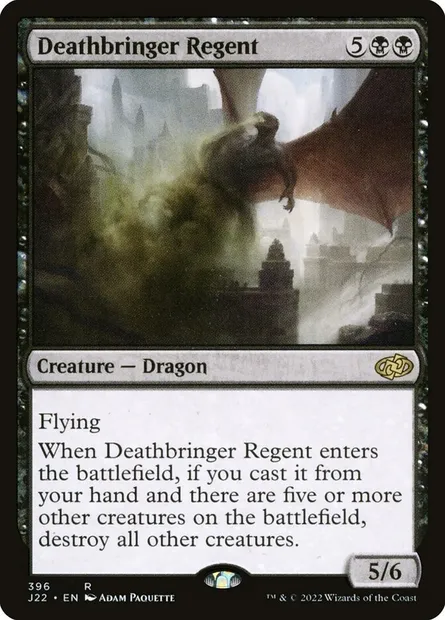 Deathbringer Regent, Magic card J22 396 — Jumpstart 2022 set