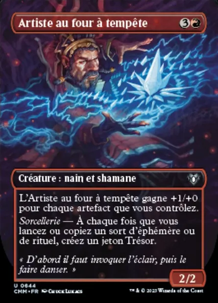 Artiste au four à tempête, carte Magic CMM 644 — extension Commander Masters