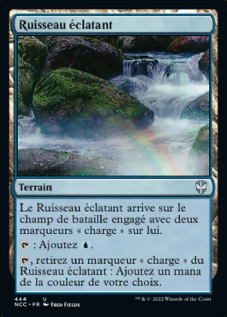 Ruisseau éclatant, carte Magic NCC 444 — extension New Capenna Commander