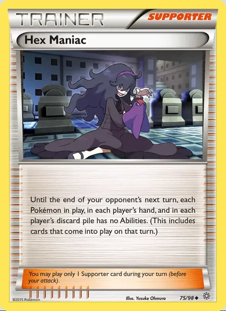 Hex Maniac, Pokémon card AOR 75 — Ancient Origins set
