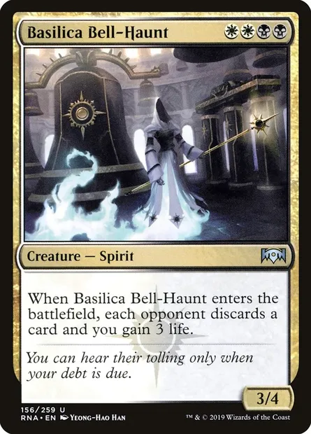 Basilica Bell-Haunt, Magic card RNA 156 — Ravnica Allegiance set