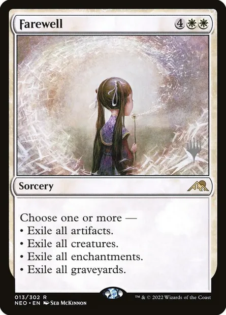 Adieu, carte Magic PNEO 13p — extension Kamigawa: Neon Dynasty Promos