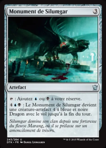 Monument de Silumgar, carte Magic DTK 243 — extension Les Dragons de Tarkir