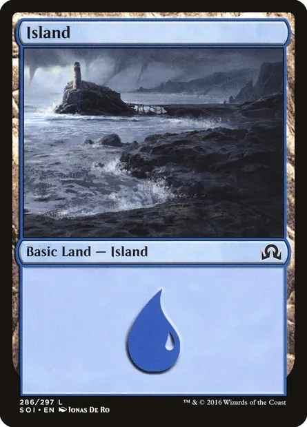 Island, Magic card SOI 286 — Shadows over Innistrad set
