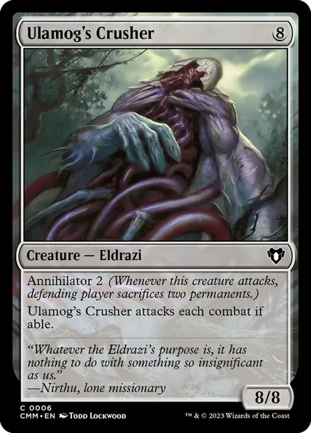 Ulamog's Crusher, Magic card CMM 6 — Commander Masters set