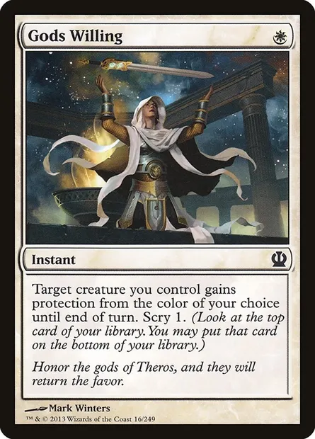 Gods Willing, Magic card THS 16 — Theros set