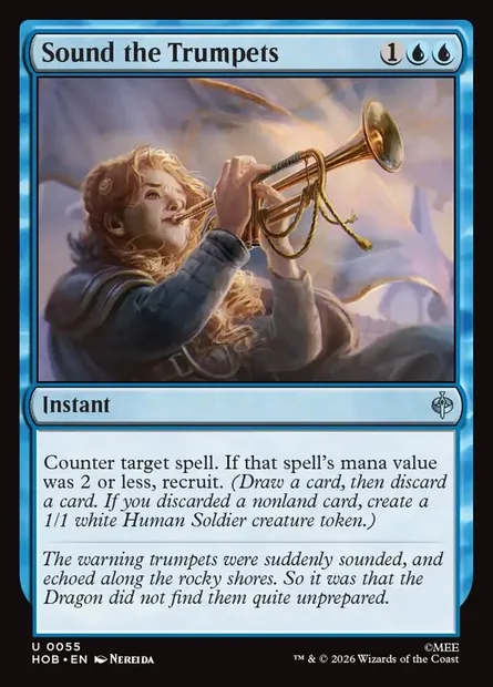 Sound the Trumpets, Magic card HOB 55 — The Hobbit set