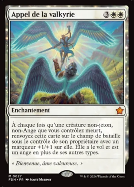 Appel de la valkyrie, carte Magic FDN 27 — extension Foundations