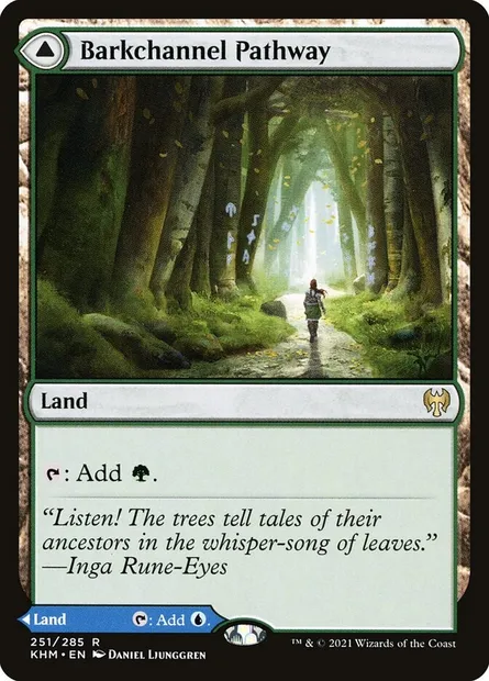 Barkchannel Pathway // Tidechannel Pathway, Magic card KHM 251 — Kaldheim set