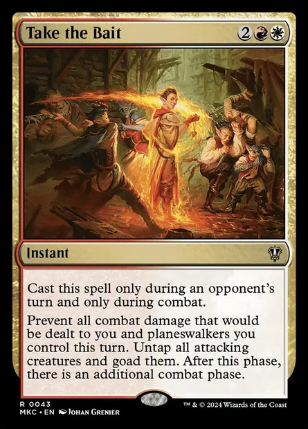 Take the Bait, Magic card MKC 43 — Murders at Karlov Manor Commander set