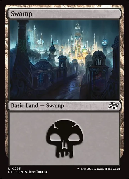 Swamp, Magic card DFT 285 — Aetherdrift set