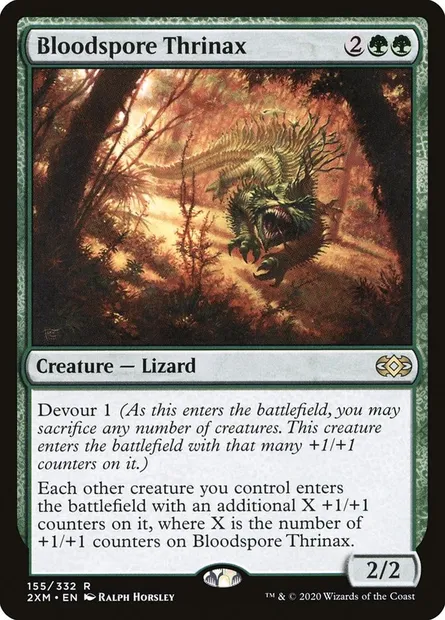 Bloodspore Thrinax, Magic card 2XM 155 — Double Masters set