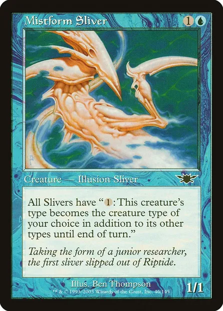 Mistform Sliver, Magic card LGN 46 — Legions set