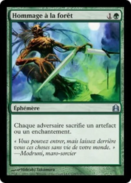 Hommage à la forêt, carte Magic CMD 175 — extension Commander 2011