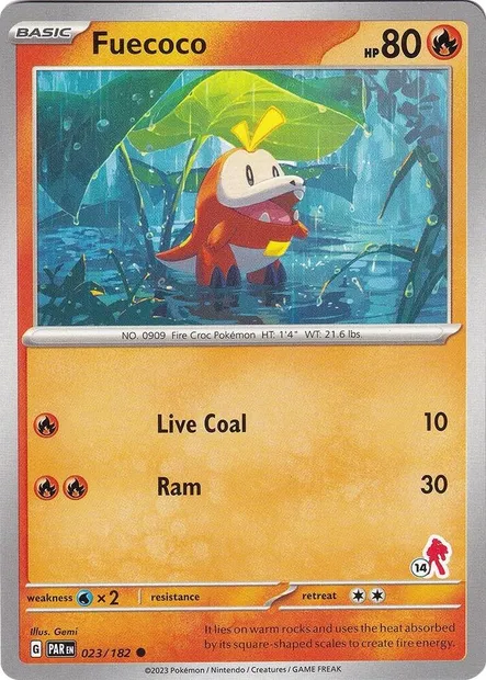 Chochodile, carte Pokémon BA24 023-14 — extension Battle Academy 2024