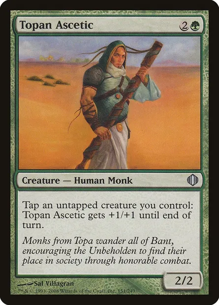 Topan Ascetic, Magic card ALA 151 — Shards of Alara set