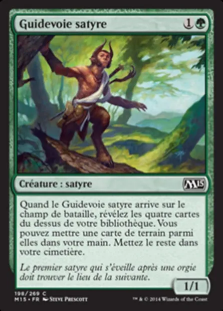Guidevoie satyre, carte Magic M15 198 — extension Magic 2015