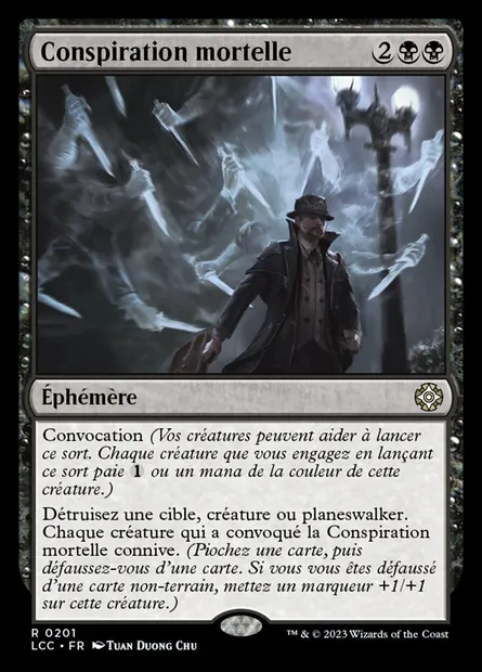 Conspiration mortelle, carte Magic LCC 201 — extension The Lost Caverns of Ixalan Commander