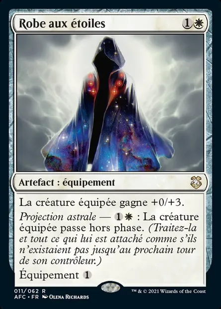 Robe aux étoiles, carte Magic AFC 11 — extension Forgotten Realms Commander