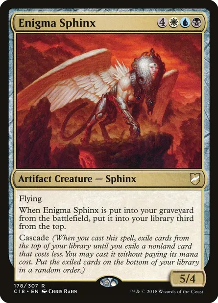 Enigma Sphinx, Magic card C18 178 — Commander 2018 set