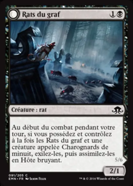 Rats du graf, carte Magic EMN 91 — extension La lune hermétique