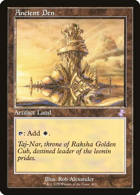 Ancient Den, Magic card TSR 403 — Time Spiral Remastered set