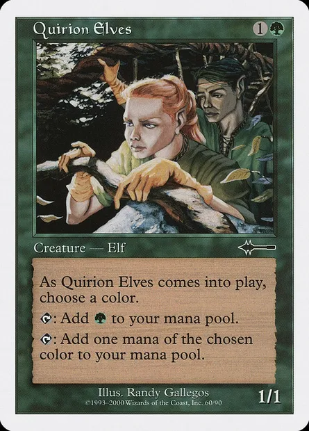 Elfes quirionais, carte Magic BTD 60 — extension Beatdown Box Set