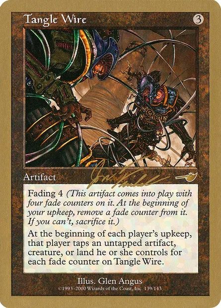 Tangle Wire, Magic card WC00 jf139a — World Championship Decks 2000 set