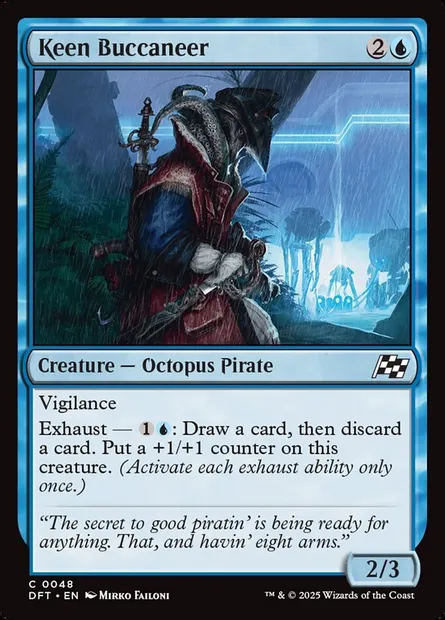 Keen Buccaneer, Magic card DFT 48 — Aetherdrift set