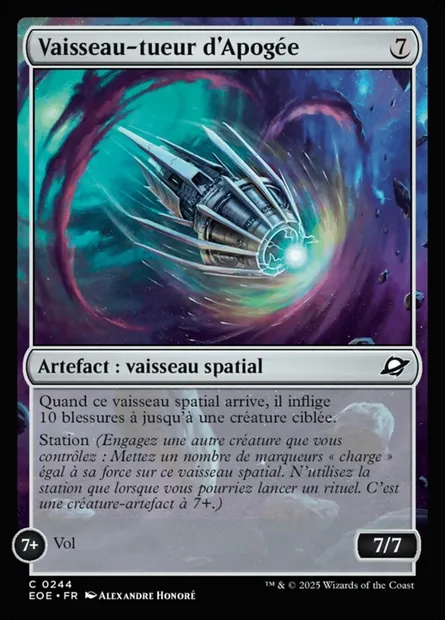 Vaisseau-tueur d'Apogée, carte Magic EOE 244 — extension Edge of Eternities