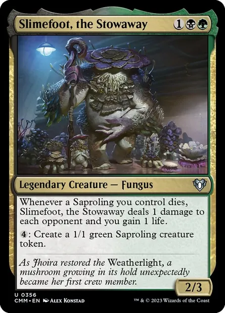 Slimefoot, the Stowaway, Magic card CMM 356 — Commander Masters set