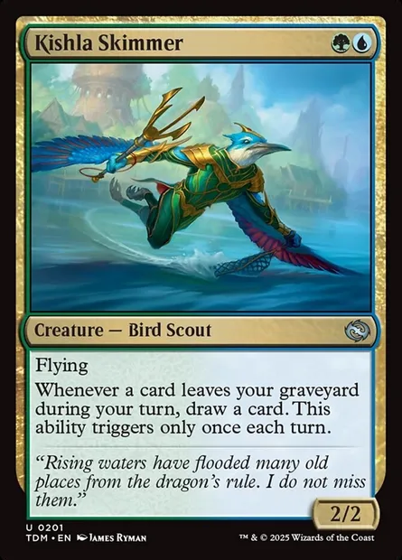 Kishla Skimmer, Magic card TDM 201 — Tarkir: Dragonstorm set