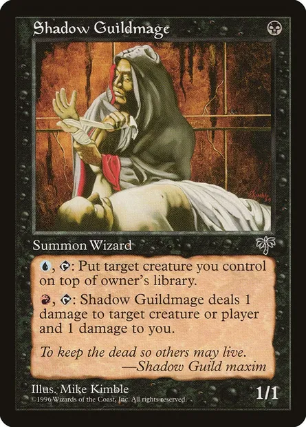 Shadow Guildmage, Magic card MIR 140 — Mirage set