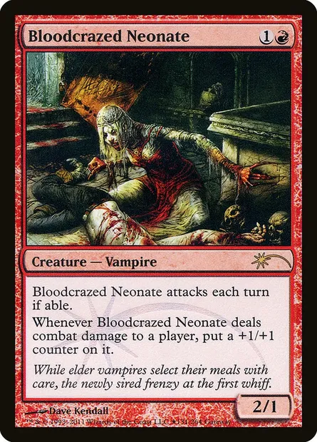 Bloodcrazed Neonate, Magic card PW11 83 — Wizards Play Network 2011 set