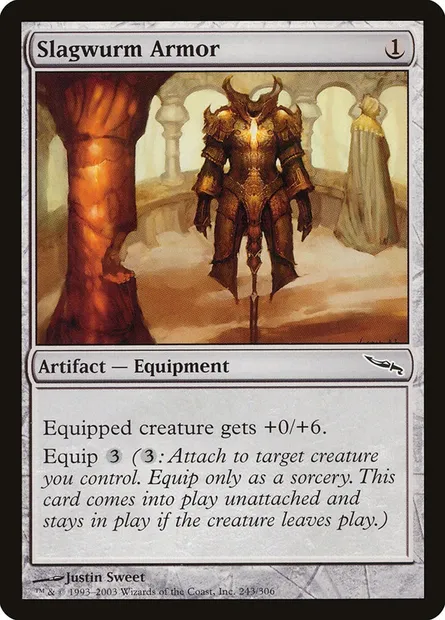 Slagwurm Armor, Magic card MRD 243 — Mirrodin set