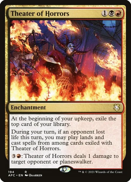Theater of Horrors, Magic card AFC 194 — Forgotten Realms Commander set