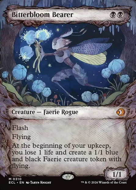 Bitterbloom Bearer, Magic card ECL 310 — Lorwyn Eclipsed set