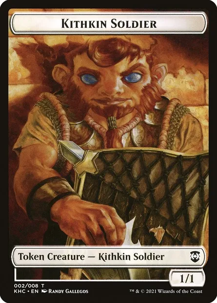 Kithkin Soldier, carte Magic TKHC 2 — extension Kaldheim Commander Tokens