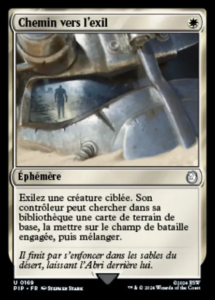 Chemin vers l'exil, carte Magic PIP 169 — extension Fallout