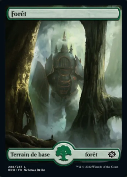 Forêt, carte Magic BRO 286 — extension La Guerre Fratricide