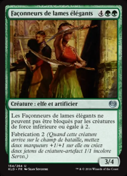 Façonneurs de lames élégants, carte Magic KLD 154 — extension Kaladesh