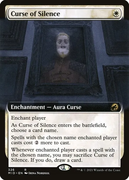 Curse of Silence, Magic card MID 326 — Innistrad: Midnight Hunt set