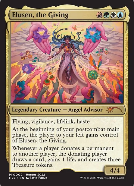 Elusen, the Giving, carte Magic PH22 2 — extension 2022 Heroes of the Realm