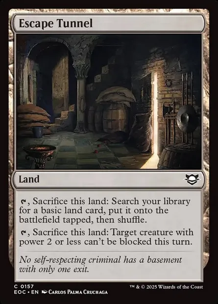 Escape Tunnel, Magic card EOC 157 — Edge of Eternities Commander set