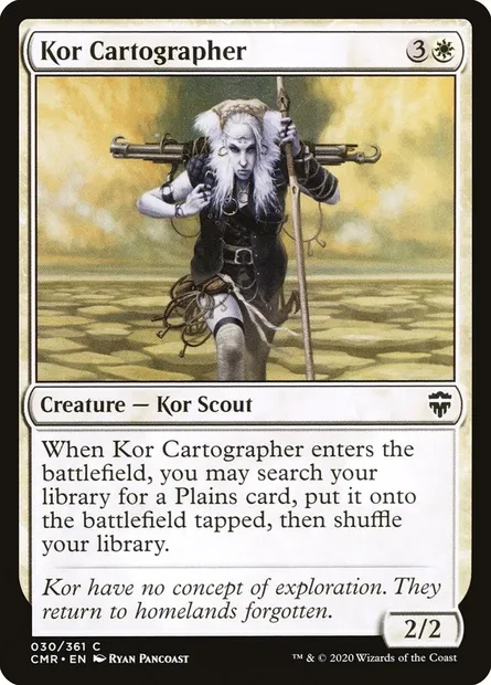 Kor Cartographer, Magic card CMR 30 — Commander Legends set