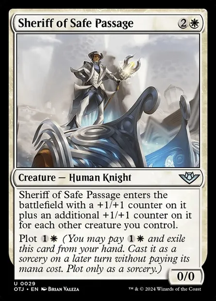 Sheriff of Safe Passage, Magic card OTJ 29 — Outlaws of Thunder Junction set